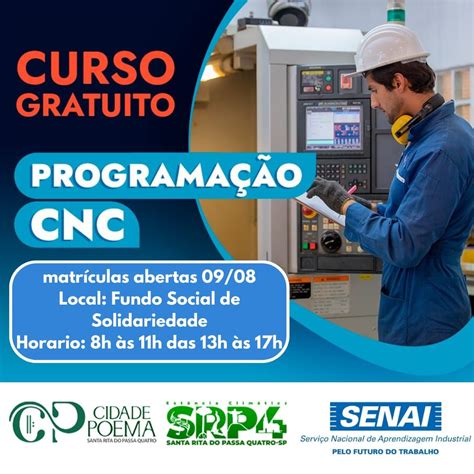 usinagem cnc senai|Curso Programação de Centro de Usinagem CNC .